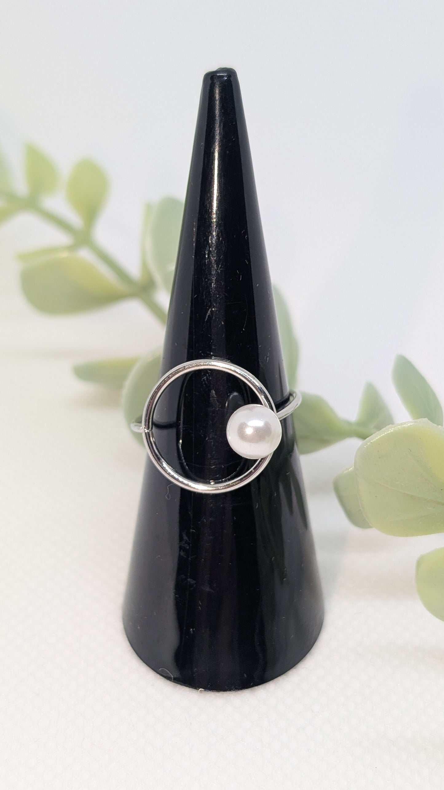 Bague perlée