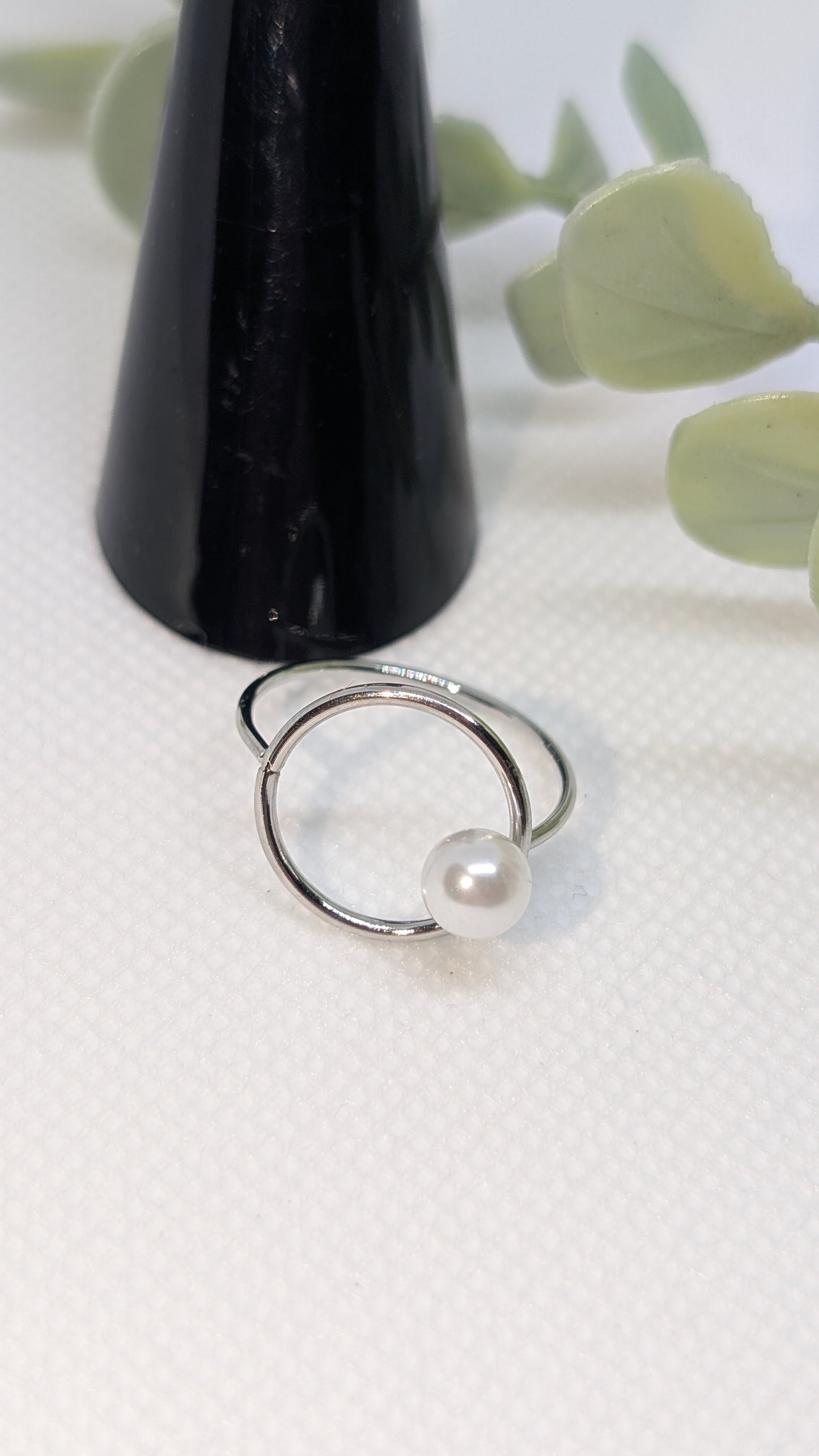 Bague perlée