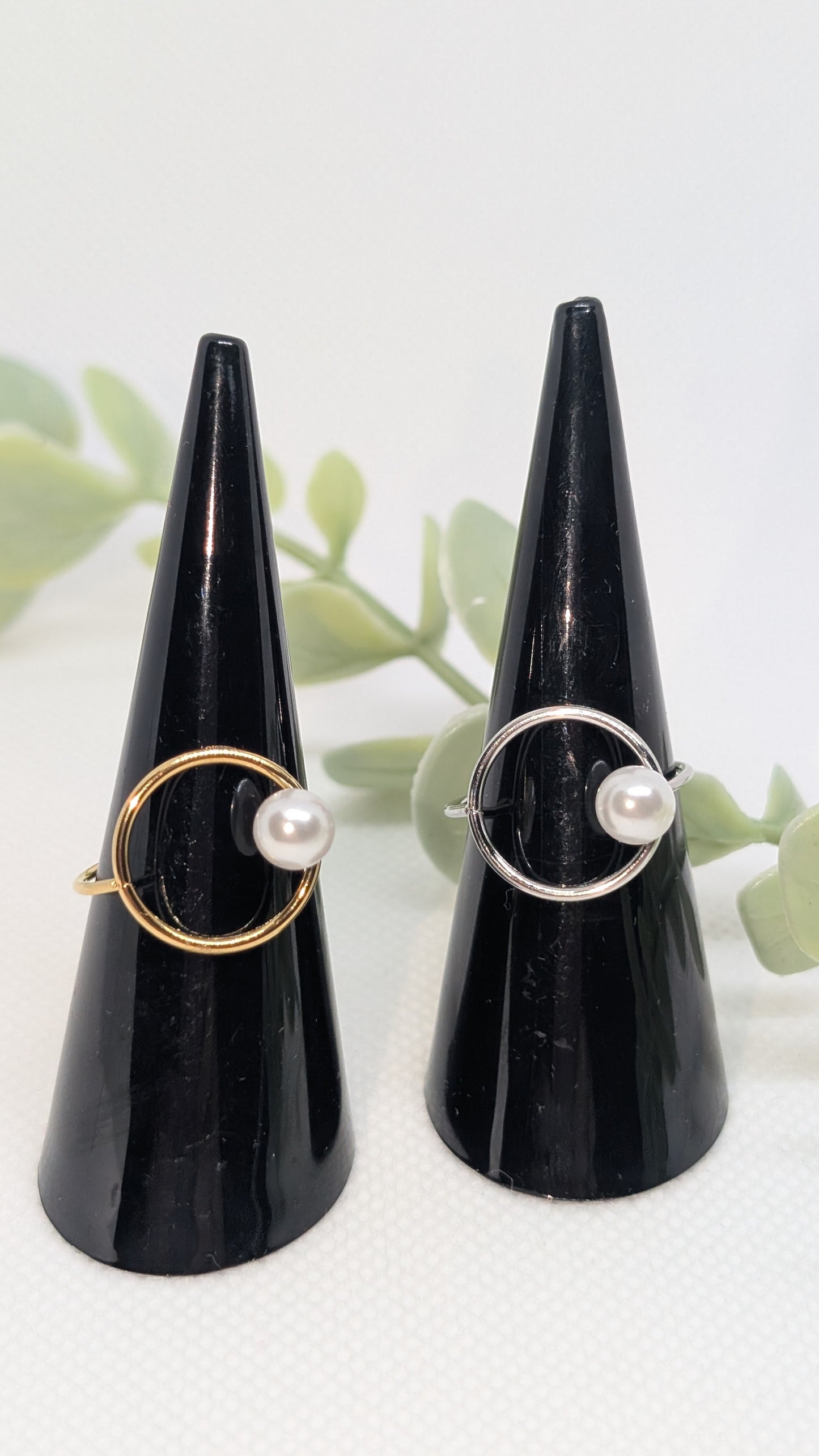 Bague perlée